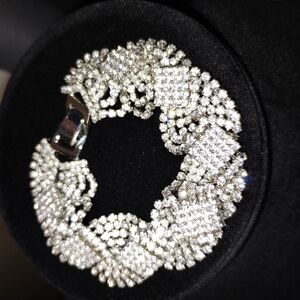 Intricate Vintage Silver Beaded Bracelet with Organic Design